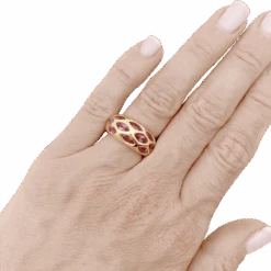 Miller Bague Jonc En Or Jaune Et Tourmalines -Castafiore Boutique bague jonc en or jaune et tourmalines 570709