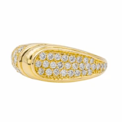 Bague Jonc En Or Jaune. Etdiamants -Castafiore Boutique bague jonc en or jaune etdiamants 106501