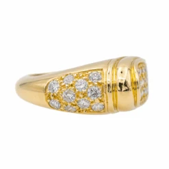 Bague Jonc En Or Jaune. Etdiamants -Castafiore Boutique bague jonc en or jaune etdiamants 406027