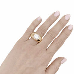 Miller Bague Jonc En Or Jaune, Or Blanc Et Diamants -Castafiore Boutique bague jonc en or jaune or blanc et diamants 130930