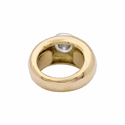 Miller Bague Jonc En Or Jaune, Or Blanc Et Diamants -Castafiore Boutique bague jonc en or jaune or blanc et diamants 201744