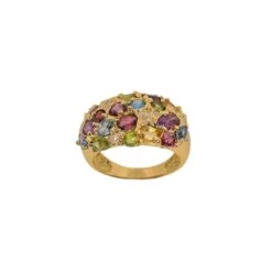 Bague Jonc En Or Jaune, Pierres Fines Et Diamants 8 Bague Jonc En Or Jaune, Pierres Fines Et Diamants -Castafiore Boutique bague jonc en or jaune pierres et diamants 997052