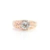 Bague Jonc En Or Rose, Platine Et Diamant -Castafiore Boutique bague jonc en or rose platine et diamant 756708