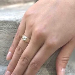 Bague Jonc En Or Rose, Platine Et Diamant -Castafiore Boutique bague jonc en or rose platine et diamant 820733