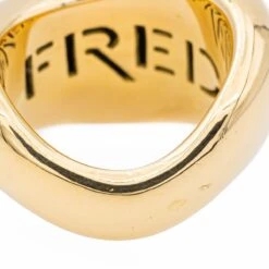 Bague Jonc FRED "Mouvementée" En Or Jaune 14 Bague Jonc FRED "Mouvementée" En Or Jaune -Castafiore Boutique bague jonc fred mouvementee en or jaune 981422