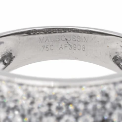 Bague Jonc MAUBOUSSIN "C'est Toi La Star" En Or Blanc Et Diamants -Castafiore Boutique bague jonc mauboussin cest toi la star en or blanc et diamants 305220