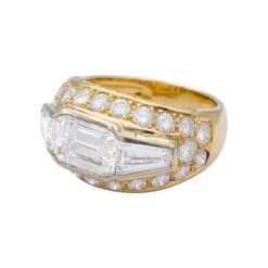 Miller Bague Jonc, Or Jaune, Diamants. -Castafiore Boutique bague jonc or jaune diamants 713978