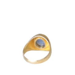 Bague Jonc Or Jaune Et Saphir étoilé -Castafiore Boutique bague jonc or jaune et saphir etoile 776806