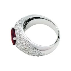 Miller Bague Jonc Pavage Diamant, Rubis 1,78 Carats -Castafiore Boutique bague jonc pavage diamant rubis 178 carats 153041