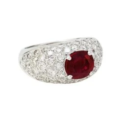 Miller Bague Jonc Pavage Diamant, Rubis 1,78 Carats -Castafiore Boutique bague jonc pavage diamant rubis 178 carats 950765