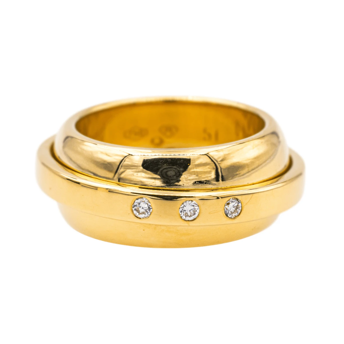 Bague Jonc PIAGET "Possession Swing" En Or Jaune Et Diamants 1 Bague Jonc PIAGET "Possession Swing" En Or Jaune Et Diamants
