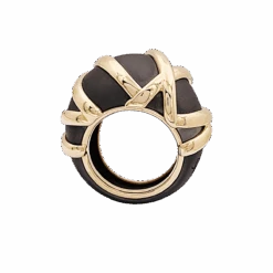 Miller Bague Jonc Pomellato "Titanio" En Or Rose Et Titane -Castafiore Boutique bague jonc pomellato titanio en or rose et titane 144432