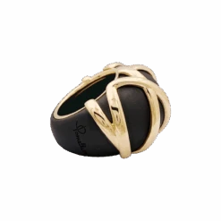 Miller Bague Jonc Pomellato "Titanio" En Or Rose Et Titane -Castafiore Boutique bague jonc pomellato titanio en or rose et titane 852305