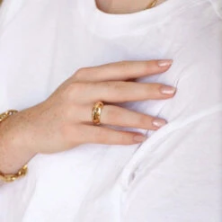 Bague Jonc Pyramidale Or Et Citrines 13 Bague Jonc Pyramidale Or Et Citrines -Castafiore Boutique bague jonc pyramidale or et citrines 937571