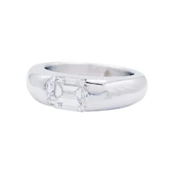 Miller Bague Jonc Sertie D'une Diamant Taille émeraude -Castafiore Boutique bague jonc sertie dune diamant taille emeraude 696796