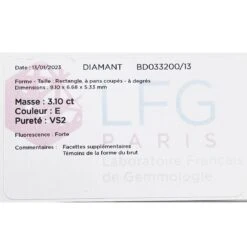 Miller Bague Jonc Sertie D'une Diamant Taille émeraude -Castafiore Boutique bague jonc sertie dune diamant taille emeraude 942616