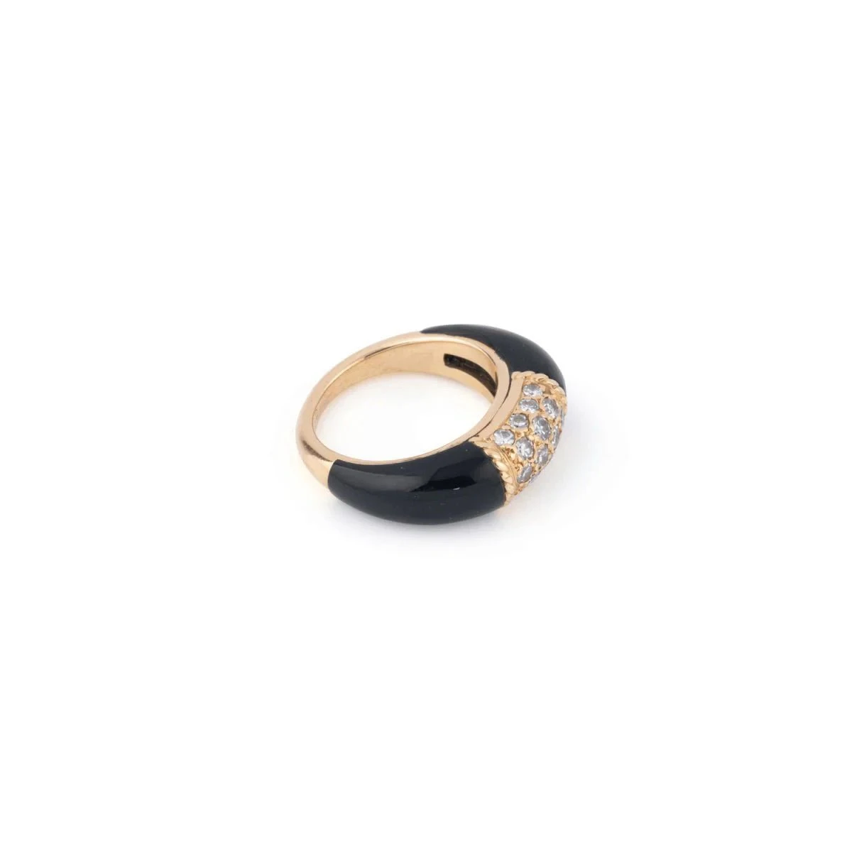 Bague Jonc VAN CLEEF & ARPELS "Philippine" En Or Jaune, Onyx Et Diamants 5 Bague Jonc VAN CLEEF & ARPELS "Philippine" En Or Jaune, Onyx Et Diamants – Image 5