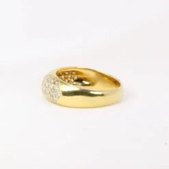 Bague Jonc Vintage En Or Pavée De Diamants 12 Bague Jonc Vintage En Or Pavée De Diamants -Castafiore Boutique bague jonc vintage en or pavee de diamants 485365