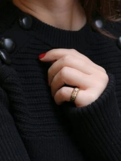 Bague Jonc Vintage Or émeraudes Rubis Diamants -Castafiore Boutique bague jonc vintage or emeraudes rubis diamants 263182