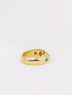 Bague Jonc Vintage Or émeraudes Rubis Diamants -Castafiore Boutique bague jonc vintage or emeraudes rubis diamants 332734