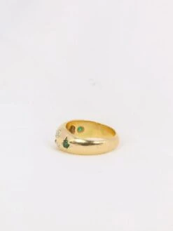 Bague Jonc Vintage Or émeraudes Rubis Diamants -Castafiore Boutique bague jonc vintage or emeraudes rubis diamants 994989