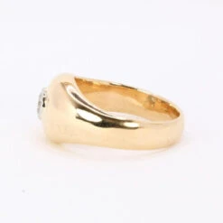 Bague Jonc En Or Et Diamant -Castafiore Boutique bague jonc vintage or jaune diamant rond 05 carat 709430