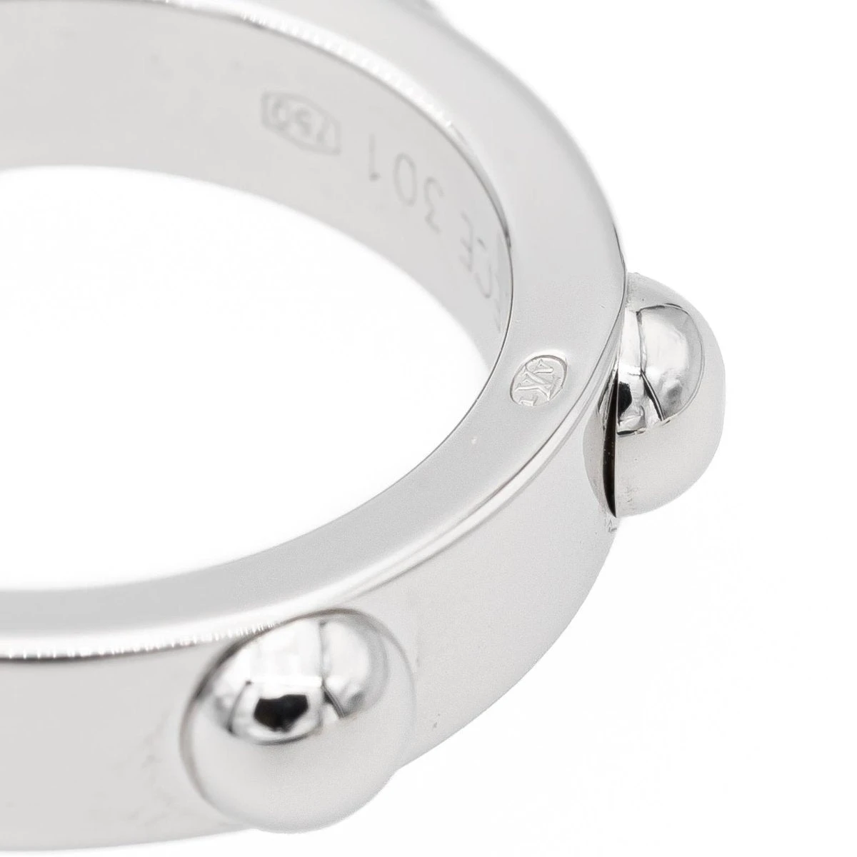 Bague LOUIS VUITTON Clous En Or Blanc 7 Bague LOUIS VUITTON Clous En Or Blanc – Image 7