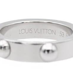 Bague LOUIS VUITTON Clous En Or Blanc 9 Bague LOUIS VUITTON Clous En Or Blanc -Castafiore Boutique bague louis vuitton clous en or blanc 419907