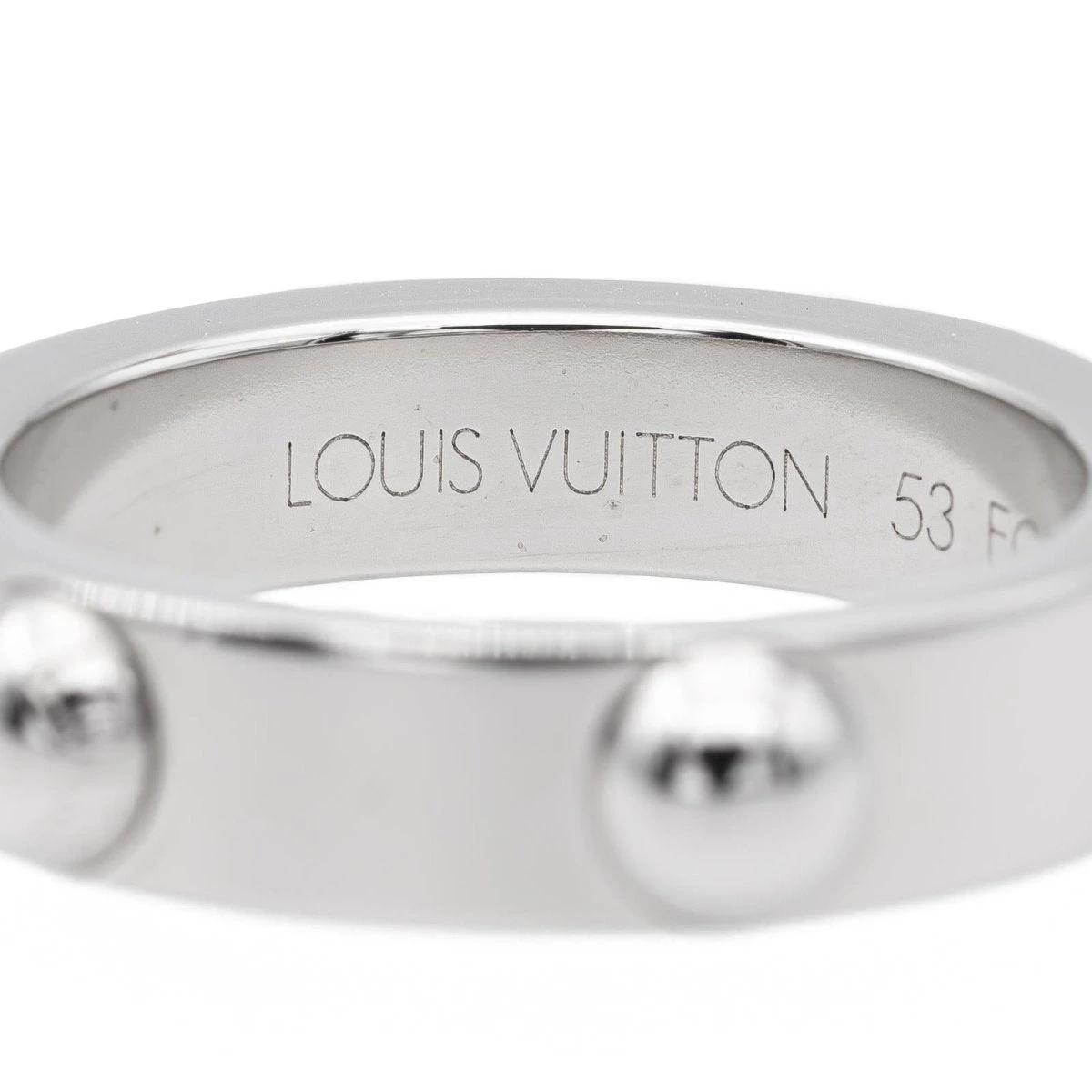 Bague LOUIS VUITTON Clous En Or Blanc 3 Bague LOUIS VUITTON Clous En Or Blanc – Image 3