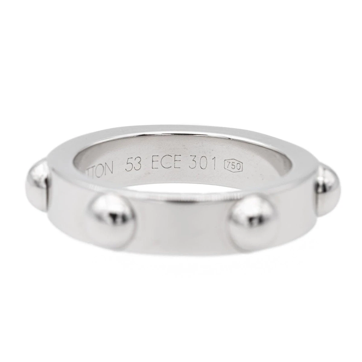 Bague LOUIS VUITTON Clous En Or Blanc 4 Bague LOUIS VUITTON Clous En Or Blanc – Image 4