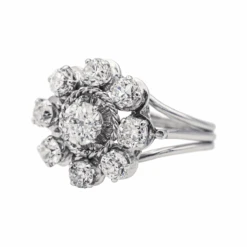 Bague Marguerite En Or Blanc Et Diamants 9 Bague Marguerite En Or Blanc Et Diamants -Castafiore Boutique bague marguerite en or blanc et diamants 557541