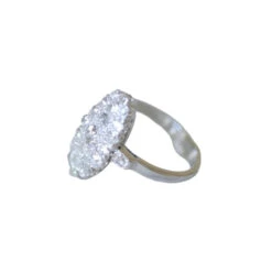 Bague Marquise En Or Blanc Et Diamants -Castafiore Boutique bague marquise ancienne diamants 991750