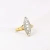 Bague Marquise Vintage Or Diamants