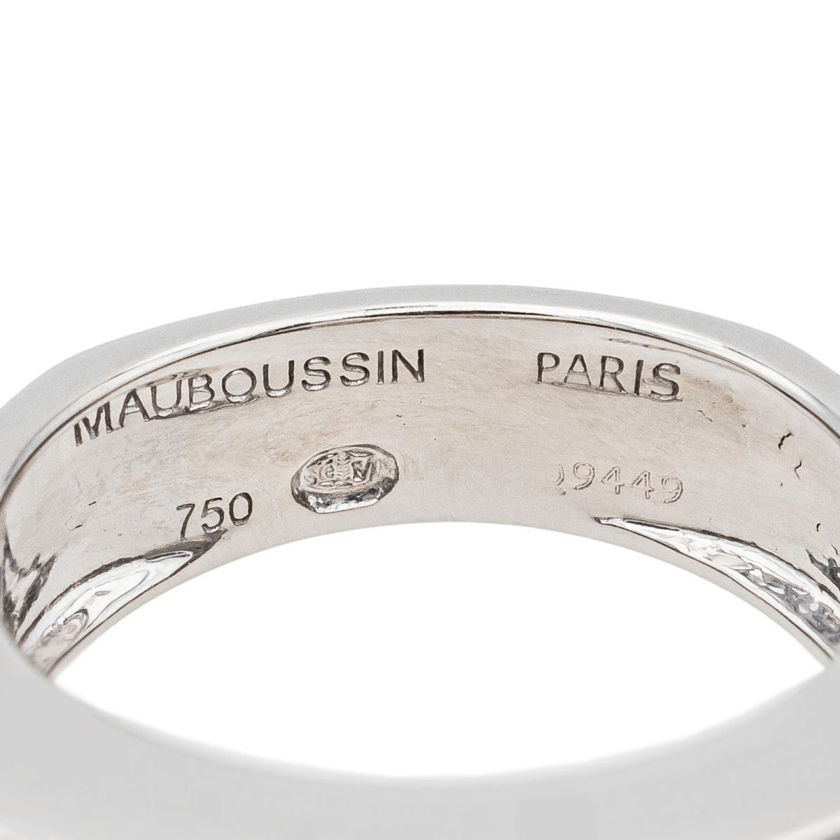Bague MAUBOUSSIN "Belle De Jour" En Or Blanc, Nacre Et Diamants 8 Bague MAUBOUSSIN "Belle De Jour" En Or Blanc, Nacre Et Diamants – Image 8