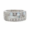 Bague MAUBOUSSIN "Belle De Jour" En Or Blanc, Nacre Et Diamants