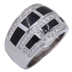 Bague MAUBOUSSIN "Le Vice" En Or Blanc, Laque Et Diamants -Castafiore Boutique bague mauboussin le vice en or blanc laque noire et diamants 8873252