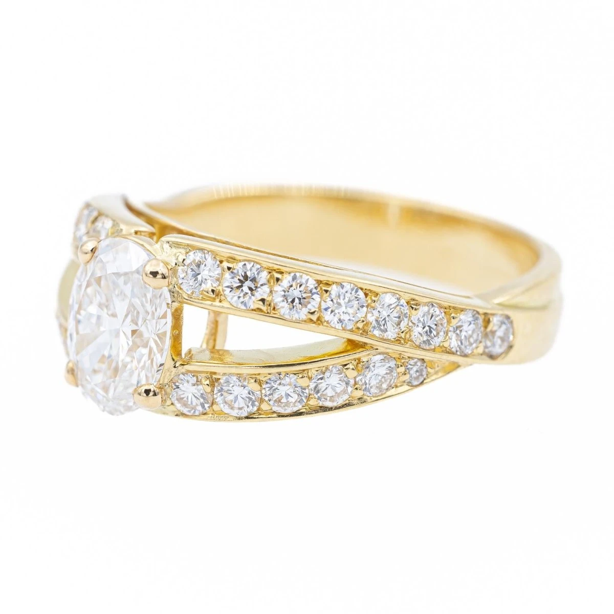 Bague MELLERIO En Or Jaune Et Diamant 2 Bague MELLERIO En Or Jaune Et Diamant – Image 2