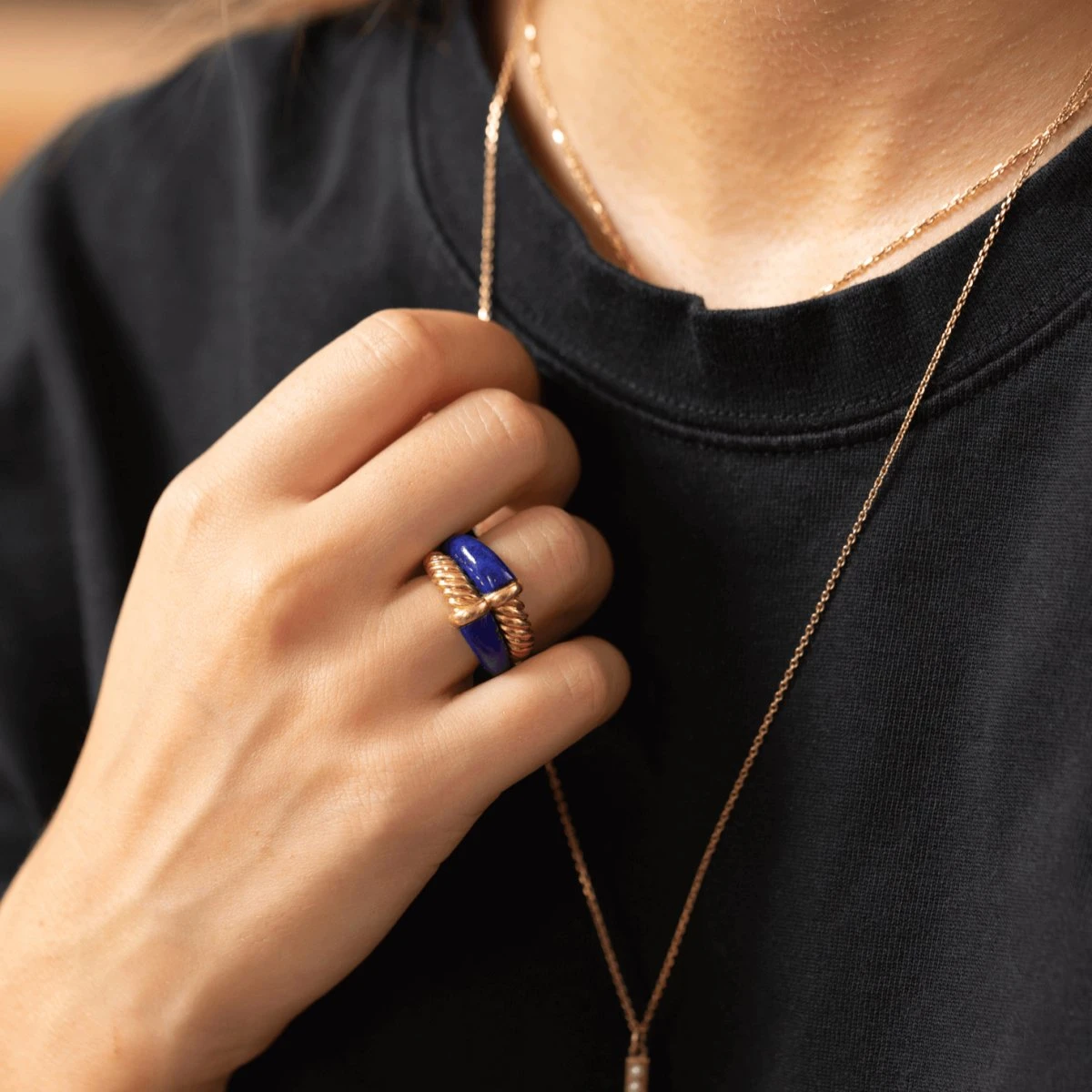 Bague MELLERIO En Or Jaune Et Lapis Lazuli 2 Bague MELLERIO En Or Jaune Et Lapis Lazuli – Image 2
