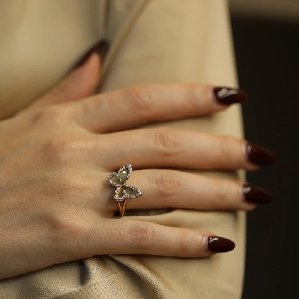 Bague MESSIKA "Butterfly" En Or Rose Et Diamants 2 Bague MESSIKA "Butterfly" En Or Rose Et Diamants – Image 2