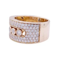 Miller Bague Messika, "Move Joaillerie Pavée", Or Rose, Diamants. -Castafiore Boutique bague messika move joaillerie pavee or rose diamants 392374
