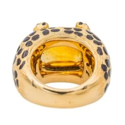 Bague Mitza Dior En Or Jaune Avec Citrine -Castafiore Boutique bague mitza dior en or jaune avec citrine 317026