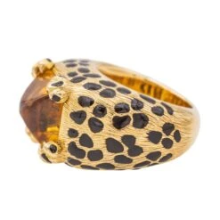 Bague Mitza Dior En Or Jaune Avec Citrine -Castafiore Boutique bague mitza dior en or jaune avec citrine 477249