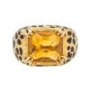Bague Mitza Dior En Or Jaune Avec Citrine
