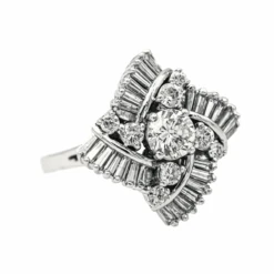 Bague Entourage En Or Blanc Et Diamants -Castafiore Boutique bague or blanc diamant 7490421