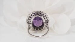 Bague Or Blanc Et Platine, Corindon Violet Et Diamants 15 Bague Or Blanc Et Platine, Corindon Violet Et Diamants -Castafiore Boutique bague or blanc et platine corindon violet et diamants 719829