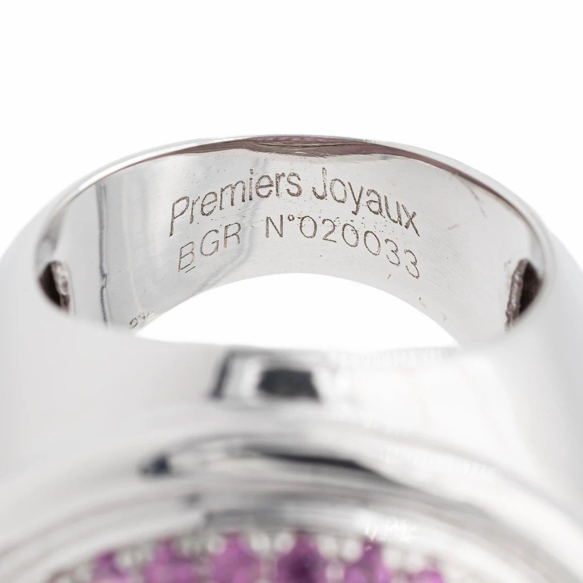 Bague Or Blanc Saphir 7 Bague Or Blanc Saphir – Image 7