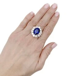 Miller Bague Or Blanc, Saphir Et Diamants 7 Miller Bague Or Blanc, Saphir Et Diamants -Castafiore Boutique bague or blanc saphir et diamants 630941