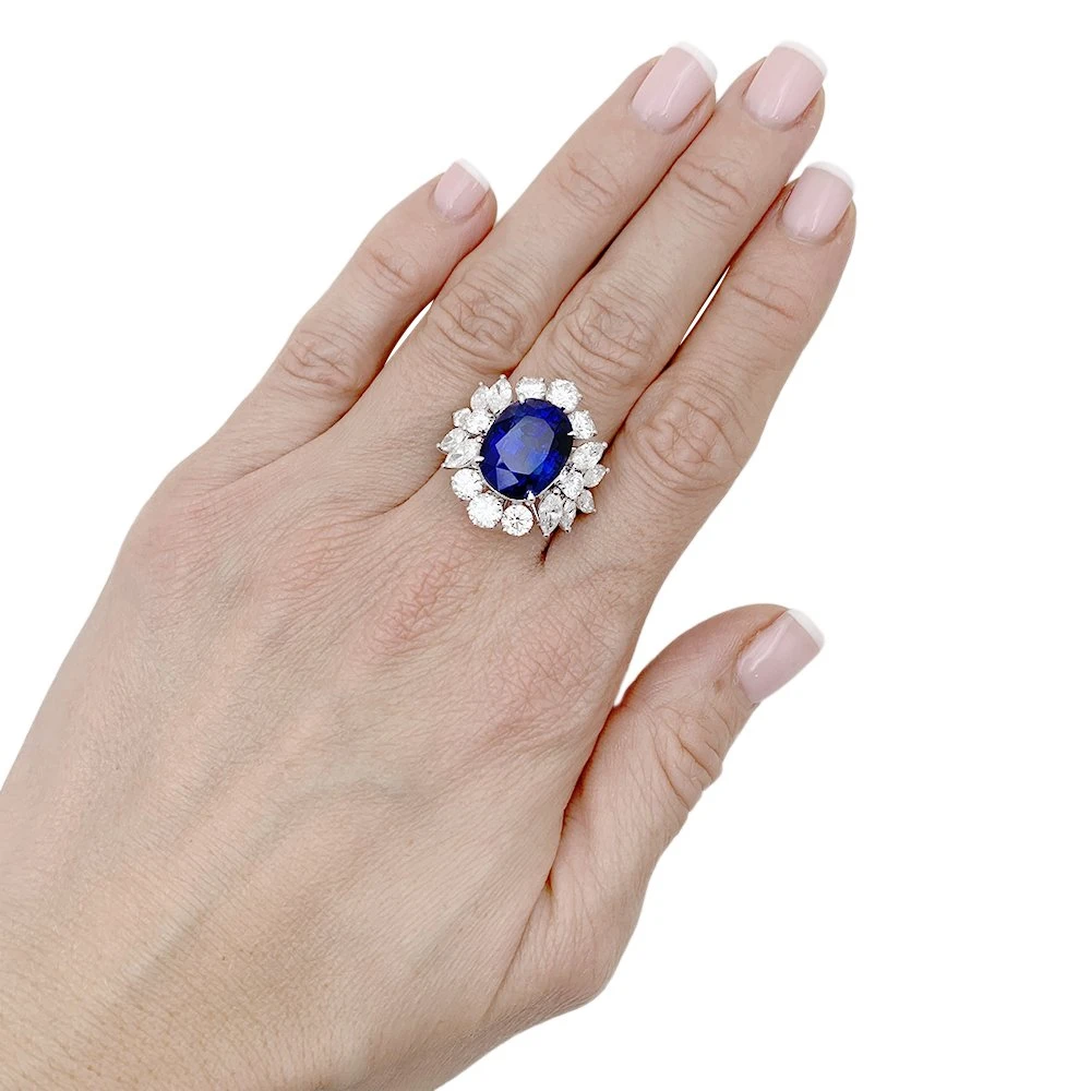 Miller Bague Or Blanc, Saphir Et Diamants 2 Miller Bague Or Blanc, Saphir Et Diamants – Image 2