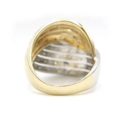 Bague Dome En Or Jaune Et Diamats -Castafiore Boutique bague or diamants 629857