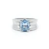 Bague - Or Et Topaze Bleue -Castafiore Boutique bague or et topaze bleue 466295